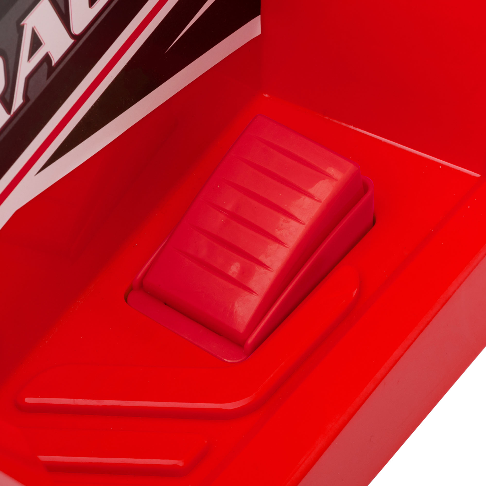 Kinderquad mit Anhänger, 2,5 km/h, 50 Minuten Fahrtzeit, für 1,5 bis 3 Jahre, bis 25 kg, Rot