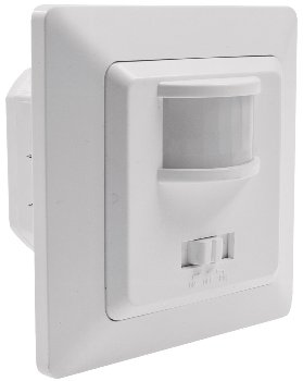 MILOS Bewegungsmelder 160°, weiß matt, LED geeignet, 250V~, Unterputz, 3-Draht MILOS Bewegungsmelder 160°,weiß matt, LED geeignet, 250V~, Unterputz, 2-Draht