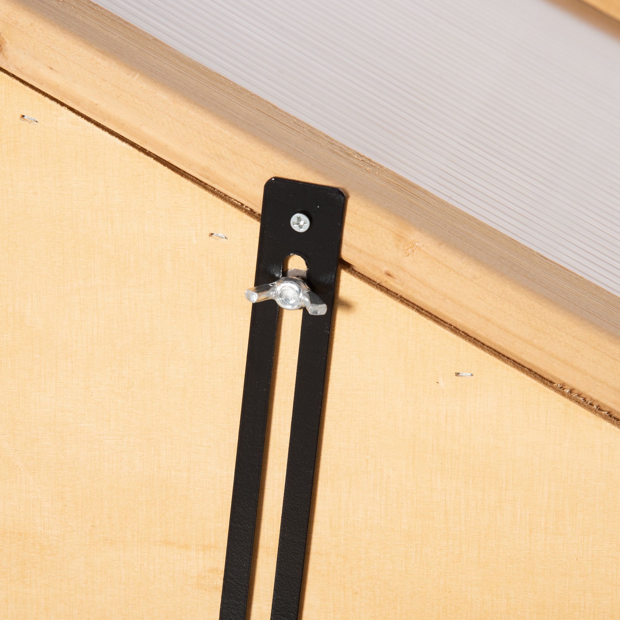 Mini-Gewächshaus, kleines Treibhaus mit Holzrahmen, Fenster und Doppeltür, 3 Regale, 70L x 50B x 120H cm, Braun