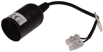 E27-Fassung mit 15cm Kabel + Aufhänger, Baustellen-Fassung E27-Fassung mit 15cm Kabel + Aufhänger, Baustellen-Fassung