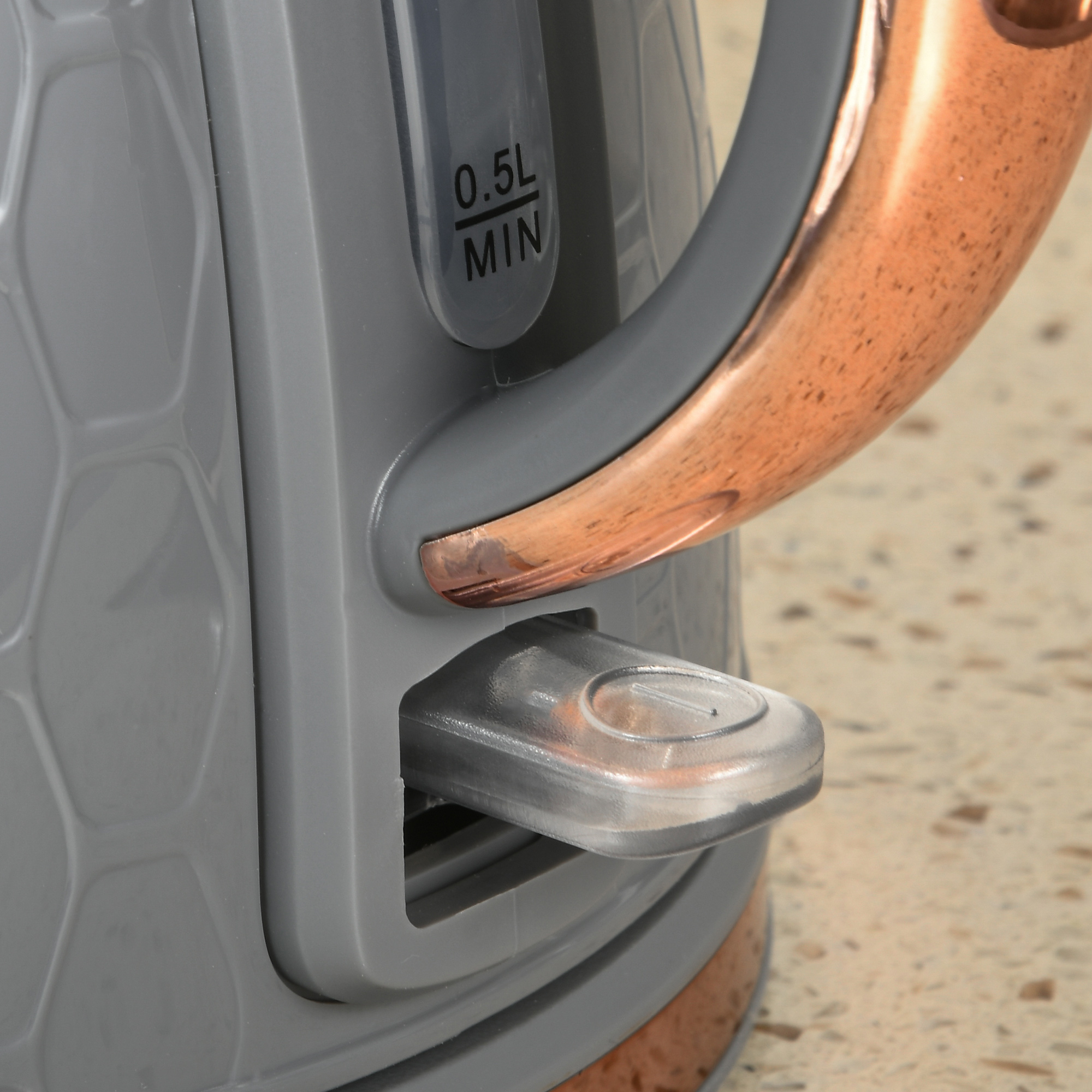 2-in-1 Küchenset, Toaster und Wasserkocher, mehrere Optionen, 1,7 L, 4 Toastscheiben gleichzeitig, Kunststoff, Grau