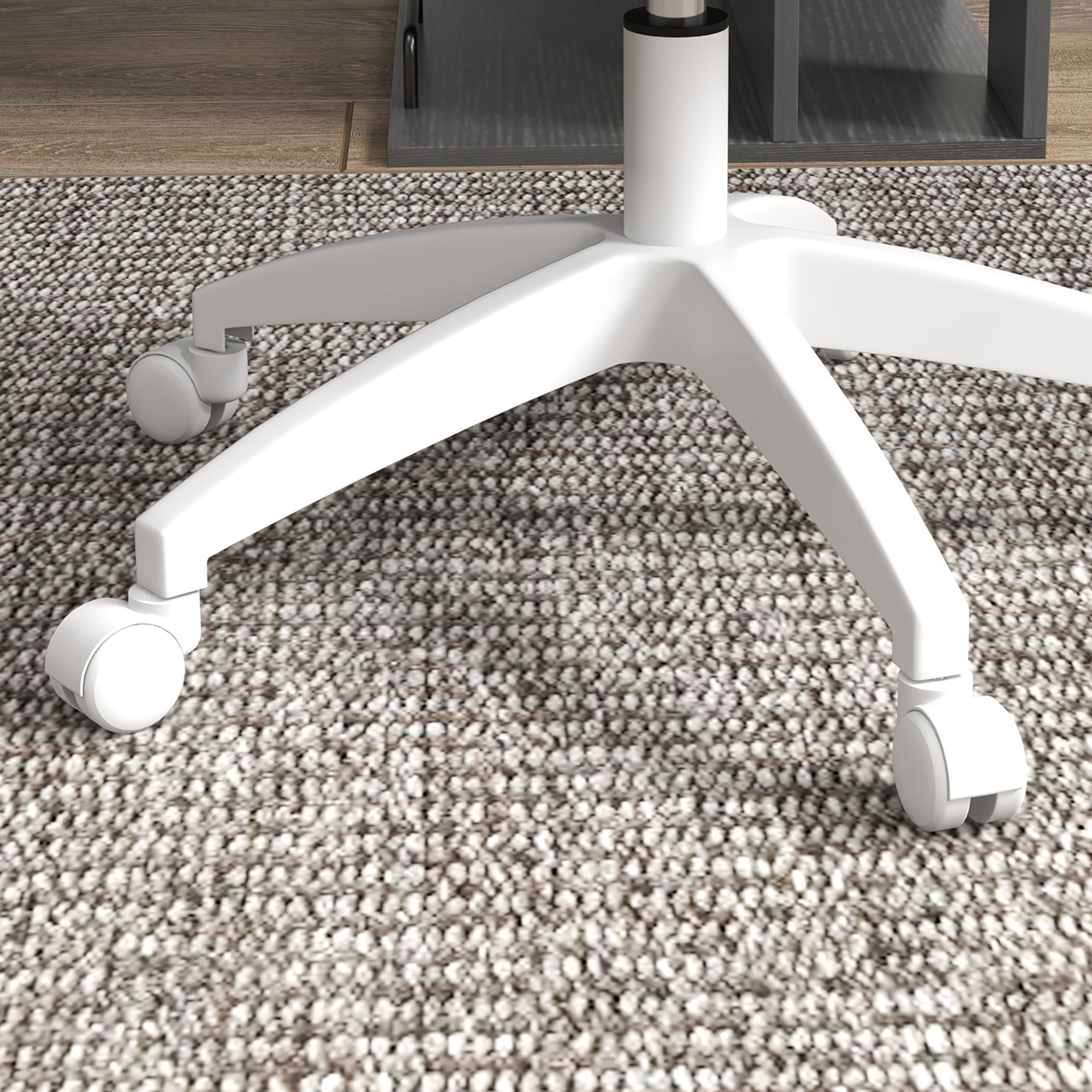 Bürostuhl Computerstuhl drehbar, höhenverstellbar, 48 cm x 53 cm x 80-90 cm, Rosa