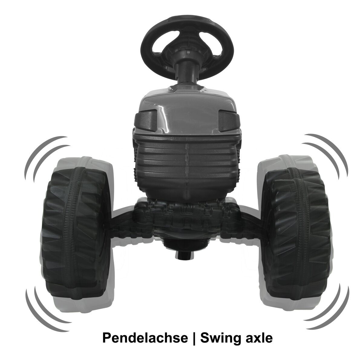 Kinderfahrzeug Traktor Power Drag grün