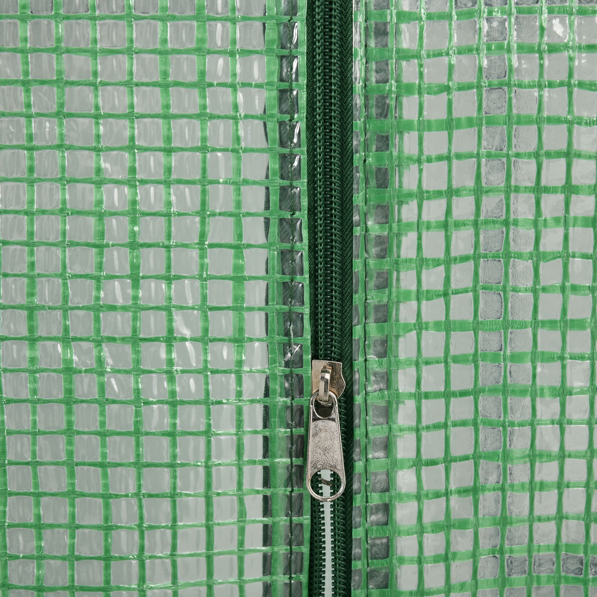 Foliengewächshaus begehbares Gewächshaus mit 8 Regalebenen Tomatengewächshaus Treibhaus Frühbeet mit Tür Grün Stahl PE-Kunststoff 143 x 138 x 195 cm