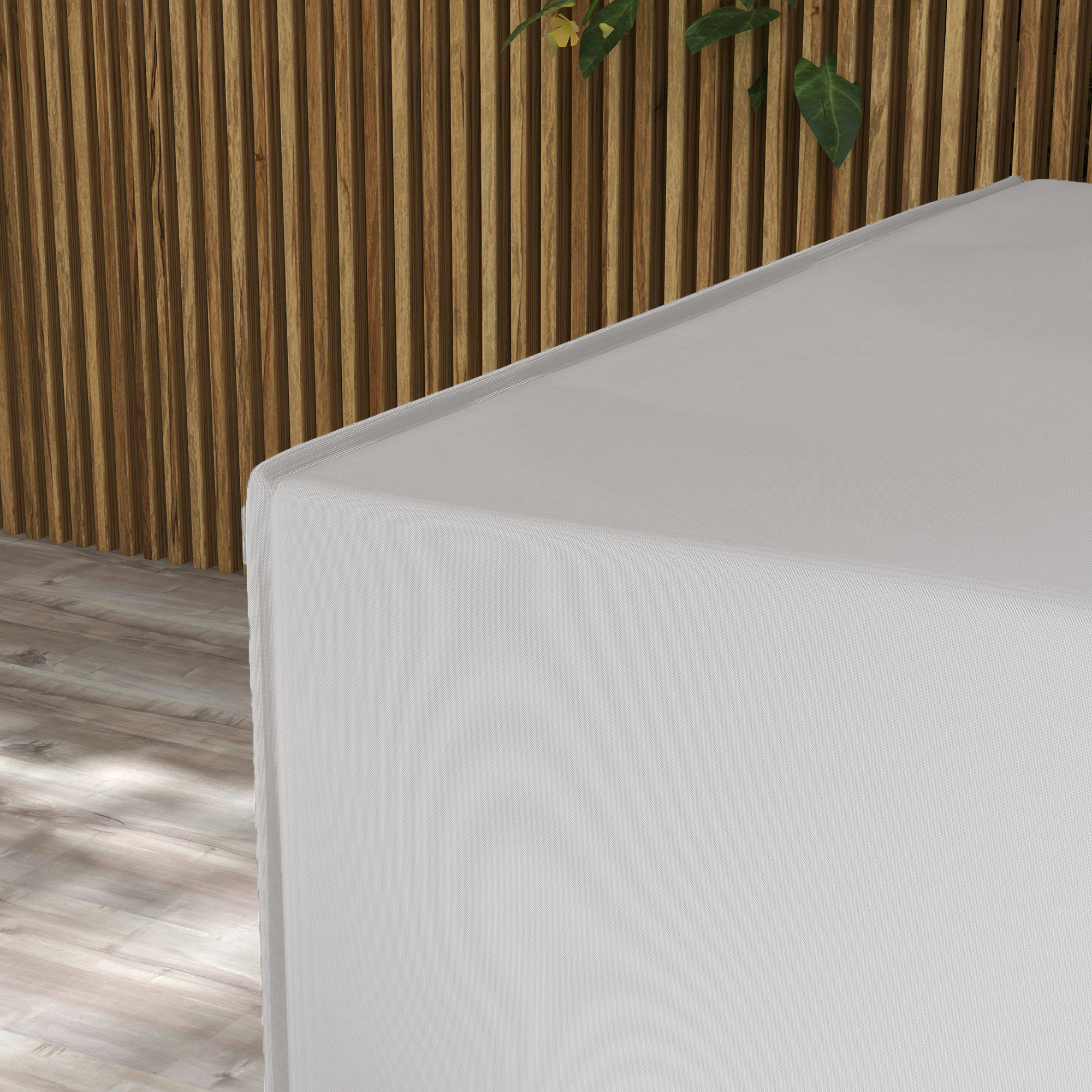 Schutzhülle für Gartenmöbel Winterfest Wasserdicht Abdeckung Anti-UV Abdeckplane 600D Oxford 210 x 140 x 80 cm Grau