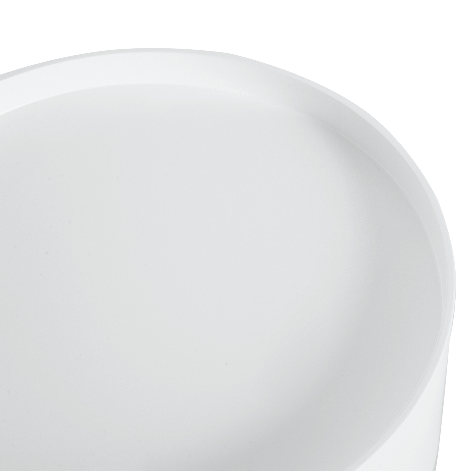 Couchtisch mit Schublade, rund, Skandi-Design, Schutzrand, Holz, Ø38 x H45 cm, Weiß