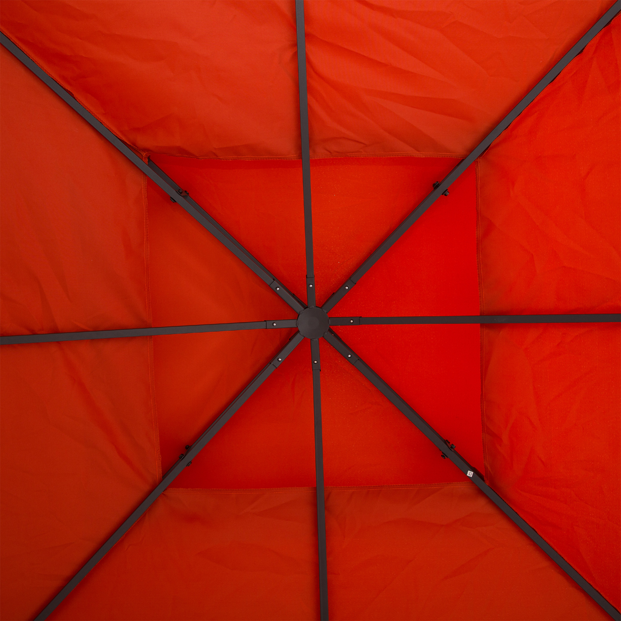 Ersatzdach für Pavillon 3x3m wasserabweisend Pavillondach für Metallpavillon Pavillon Ersatzdach Gartenpavillon Partyzelt Gartenzelt Polyester Rostrot