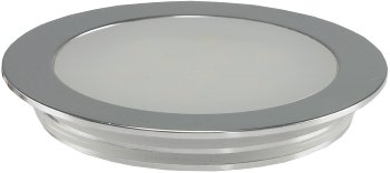 LED Einbauleuchte "EBL Slim WW", IP67,1W, 50lm, Alu matt, warmweiß, Ø55mm