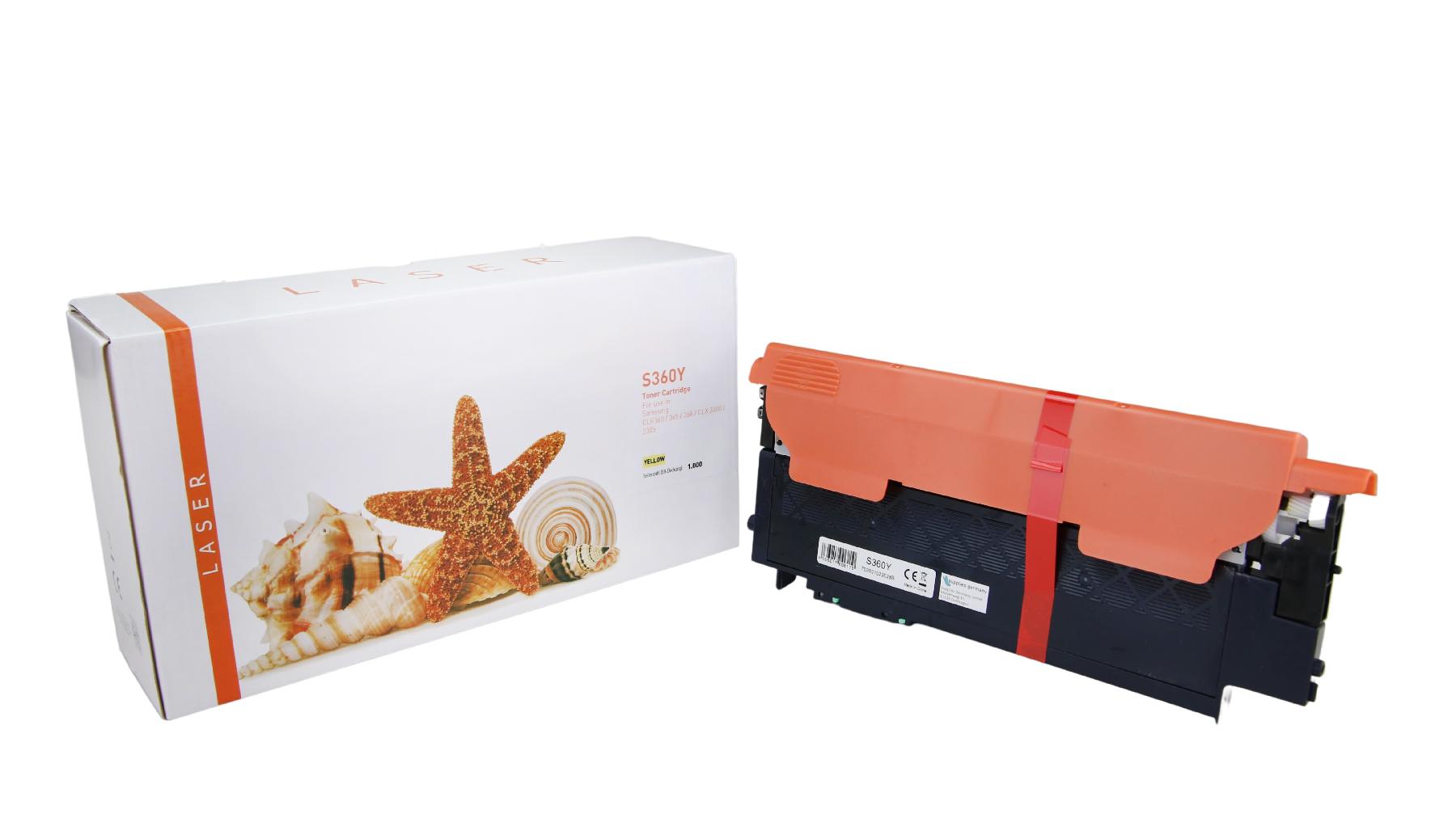 CLP360Y alternativ Toner yellow für Samsung / CLTY406S/ELS / 1.000 Seiten