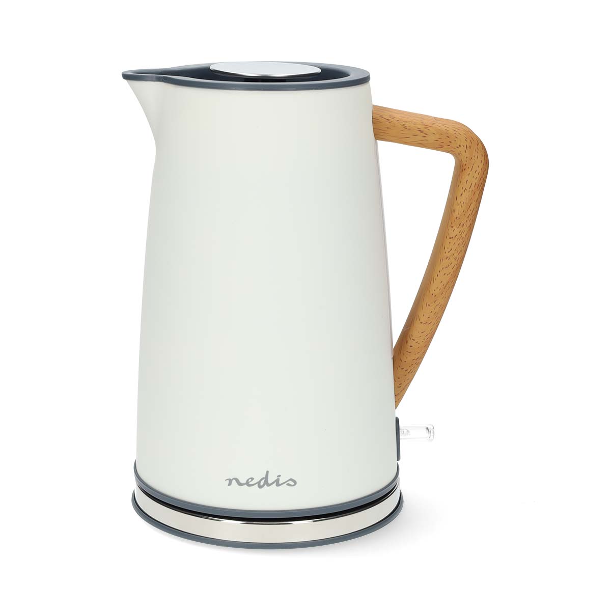 Wasserkocher | 1.7 l | Soft-Touch | Weiss | Um 360 Grad drehbar | Verdecktes Heizelement | Strix Controller | Boil-dry protection