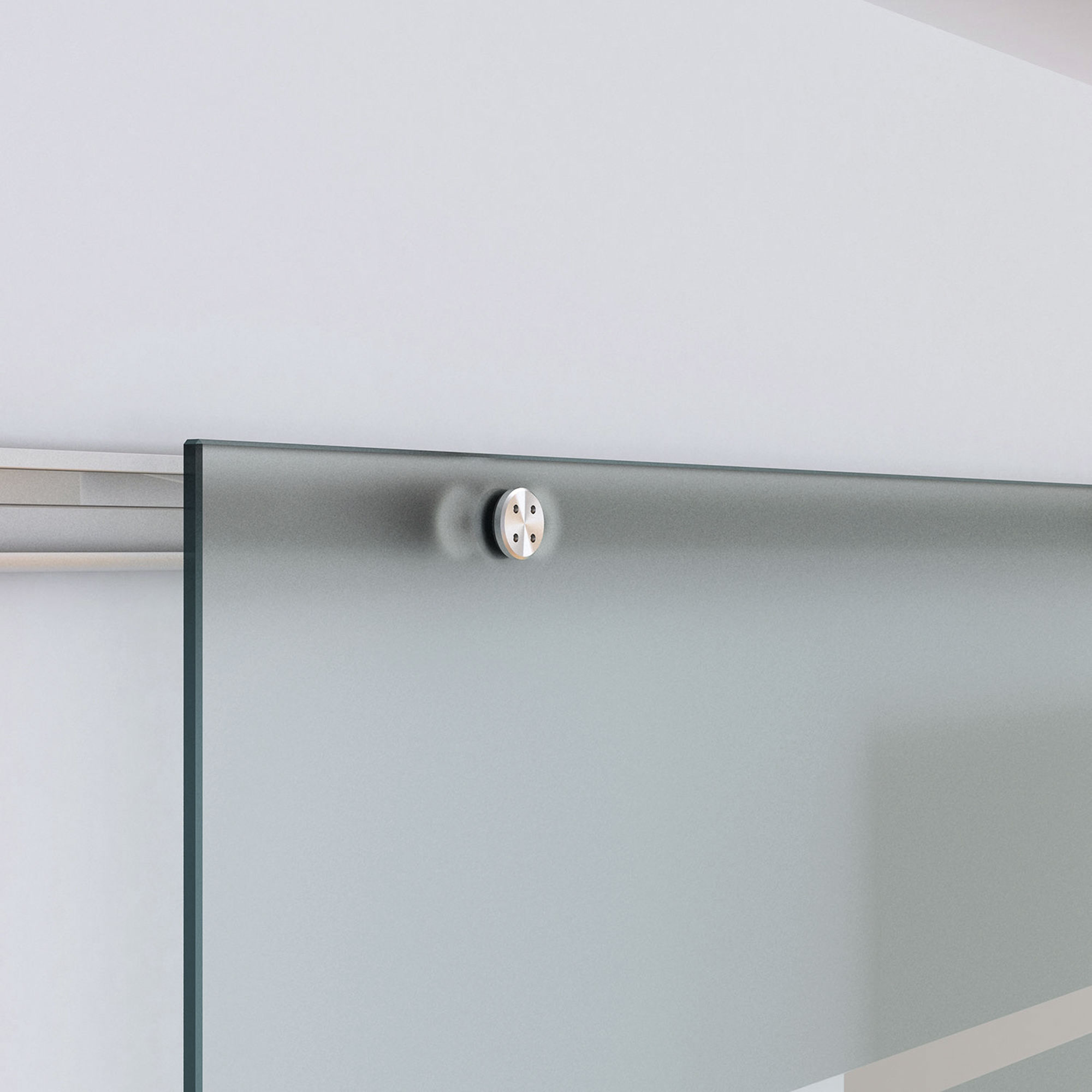 Glasschiebetür Schiebetür Glastür Zimmertür teilsatiniert 900 x 2050 mm