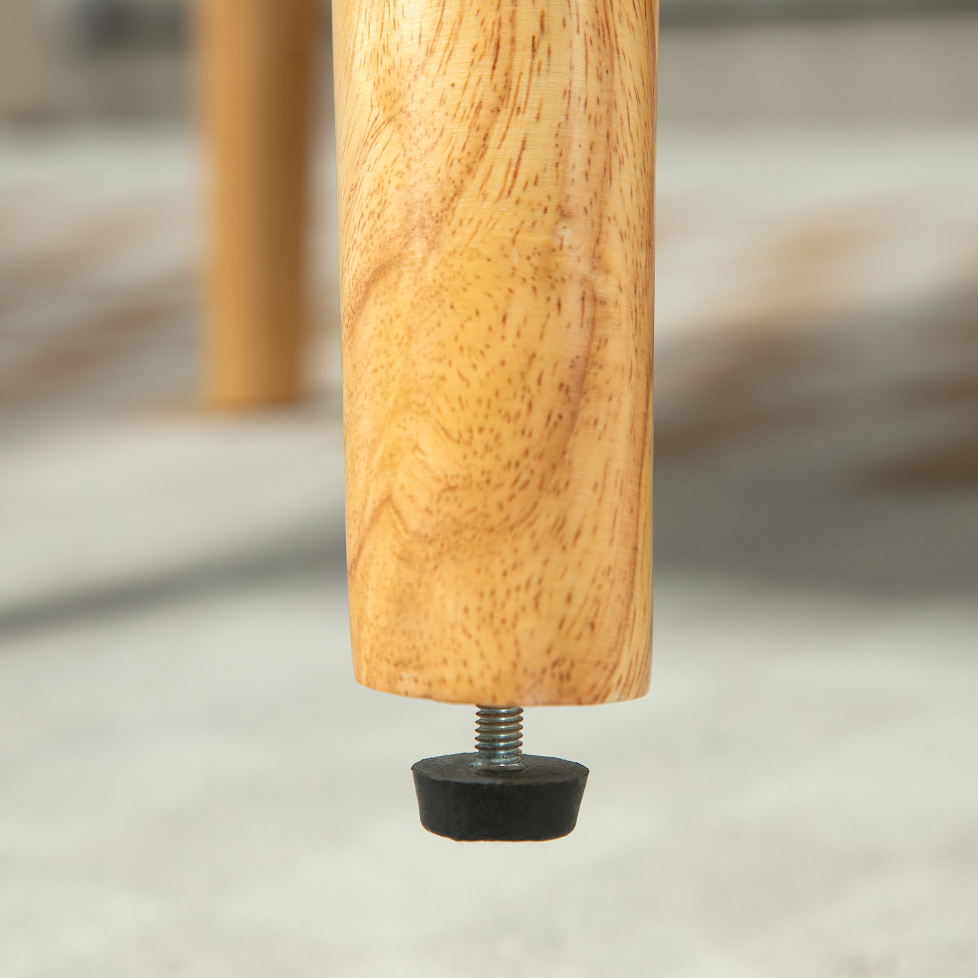 Akzentsessel im skandinavischen Stil, Samt, 25D-Schaumstoff, Hevea-Holzbeine, Beige, 63x69x79,5 cm