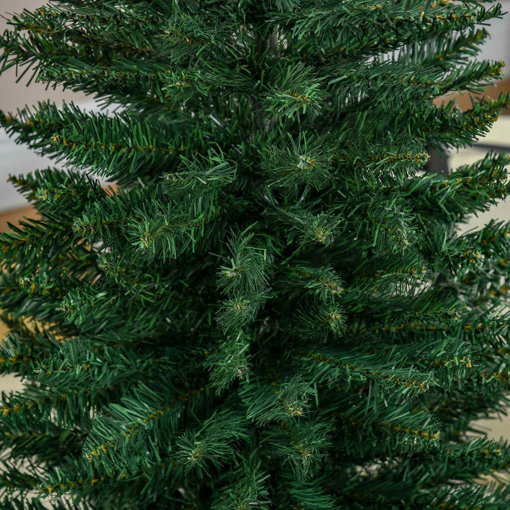 Weihnachtsbaum künstliche Künstliche Tanne Christbaum, inkl Ständer Weihnachtsstern 1,5 m, Grün