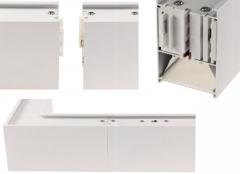LED-Hängeleuchte "CT-OL-CCT" Eckmodul / 90° L-Adapter mit Licht