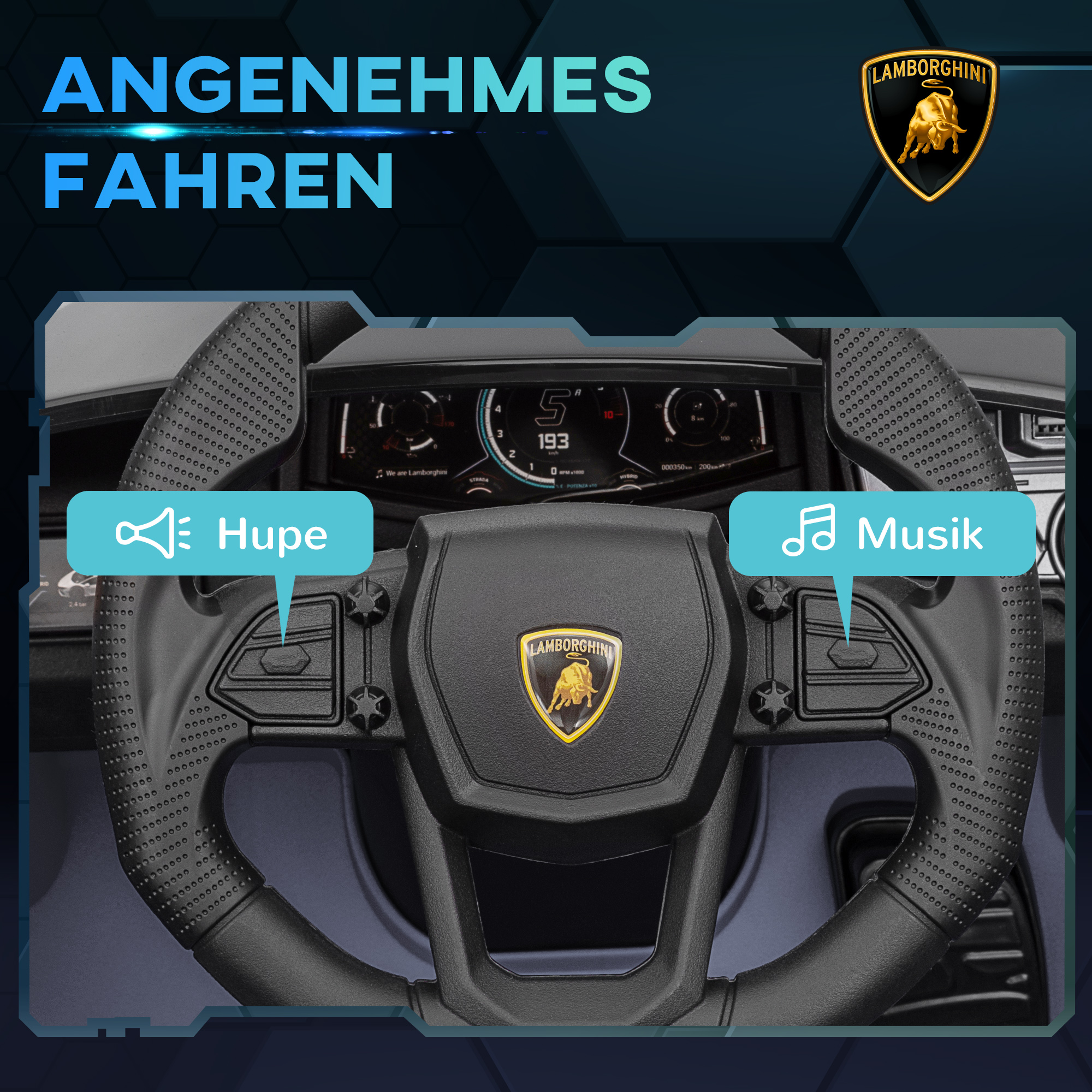 Elektroauto für Kinder von 3-5 Jahren, sanfter Antrieb, fernsteuerbar, mit Hupe, Kunststoff und Metall, Grau