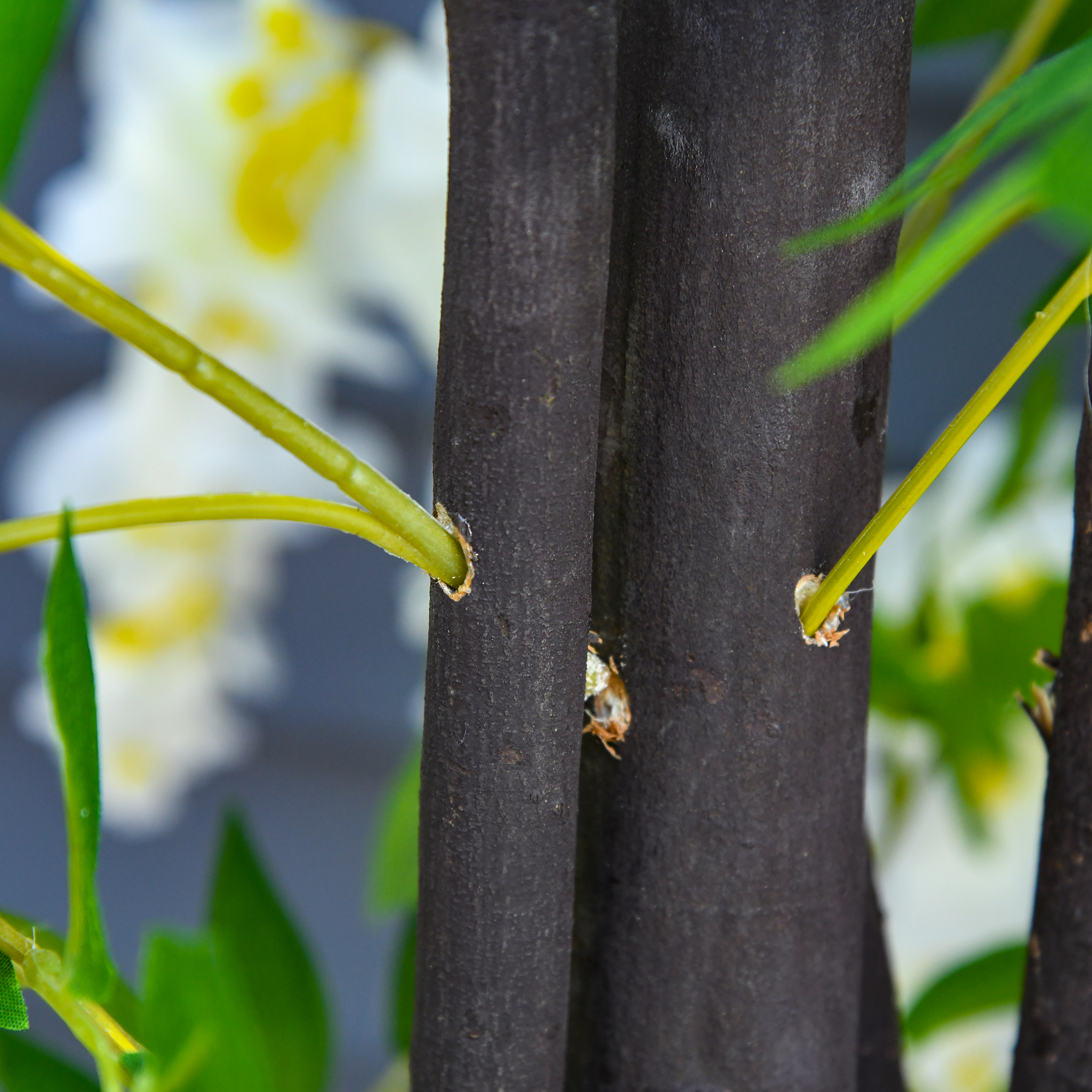 Künstliche Glyzinien groß 165cm Kunstpflanze, Plastik Künstliche Pflanzen Kunstblumen im Topf, Fake Plant wie echt für Büro Wohnzimmer Schlafzimmer Moderne Dekoration Geschenk