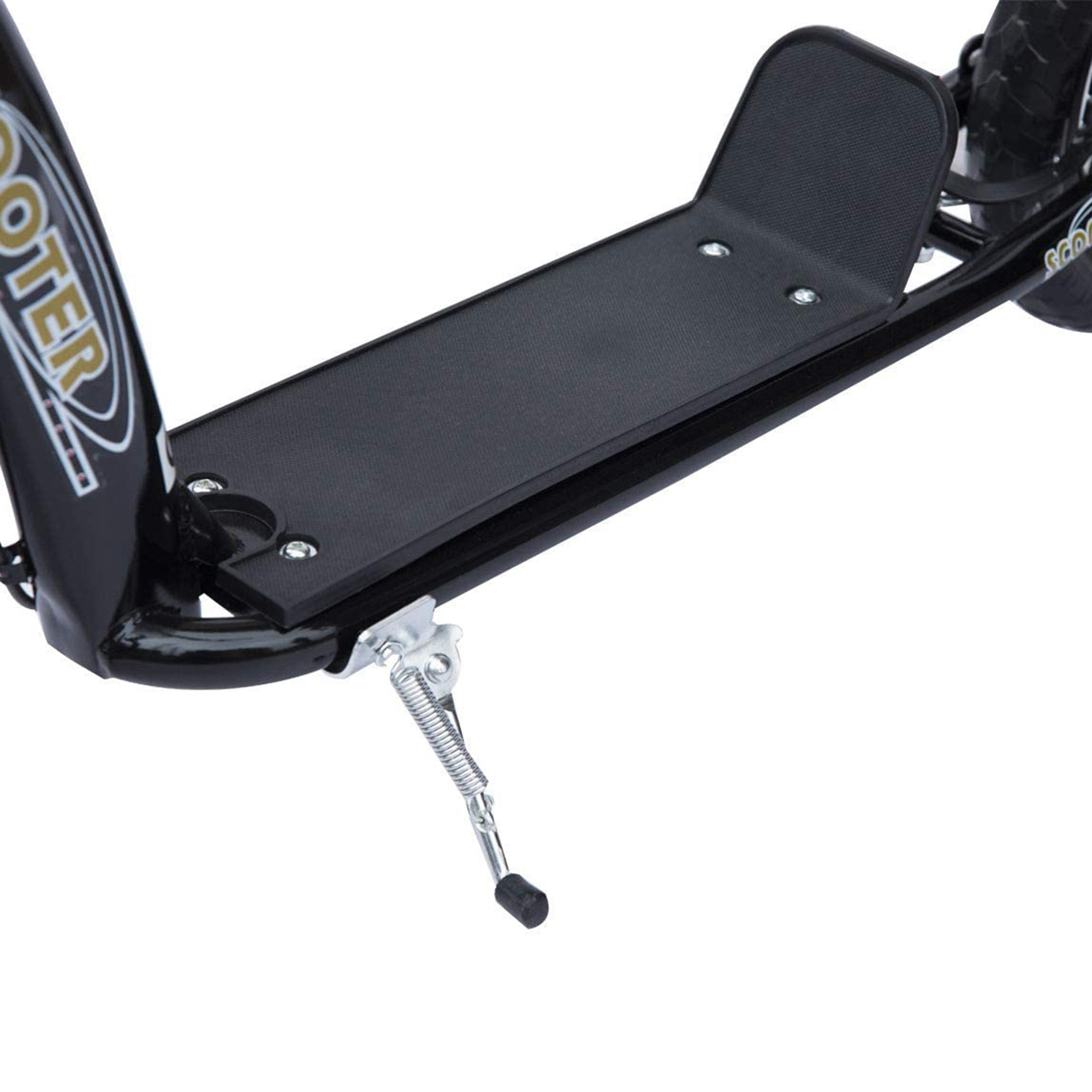 Kinderroller mit Hinterbremse Kickscooter 12 Zoll Tretroller Roller Scooter Cityroller für Kinder Kickboard Höhenverstellbar Stahl EVA Schwarz 120 x 52 x 80-88 cm