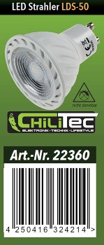 LED Strahler GU10 "LDS-50" grün, 38°, 230V/5W