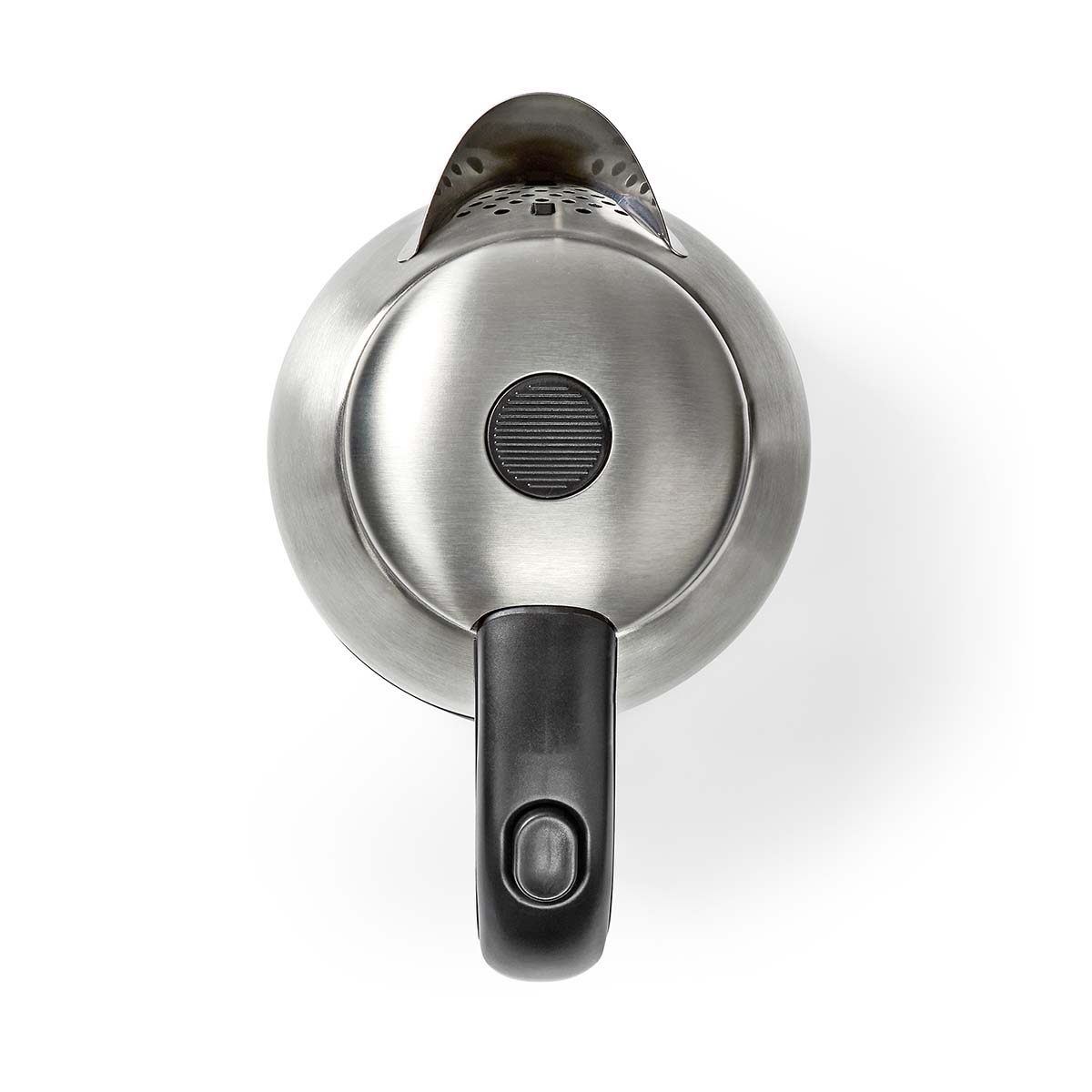 Wasserkocher | 1.7 l | Edelstahl | schwarz / Silber | Um 360 Grad drehbar | Verdecktes Heizelement | Strix Controller | Boil-dry protection