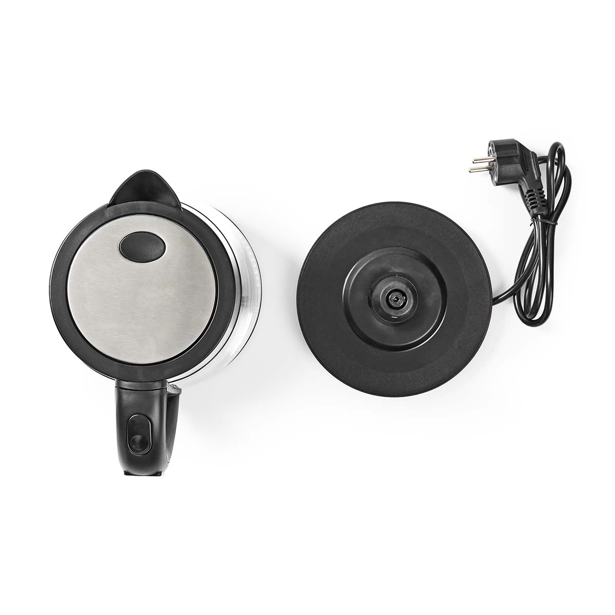 Wasserkocher | 1.7 l | Glas | Transparent | 60,70,80,90,100 °C | Temperaturanzeige | Um 360 Grad drehbar | Verdecktes Heizelement | Strix Controller | Boil-dry protection