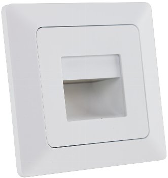 MILOS LED-Einbauleuchte "COB" weiß matt, 80x80mm, 3000k, warmweiß, 55Lumen MILOS LED-Einbauleuchte "COB" weiß matt, 80x80mm, 3000k, warmweiß, 55Lumen