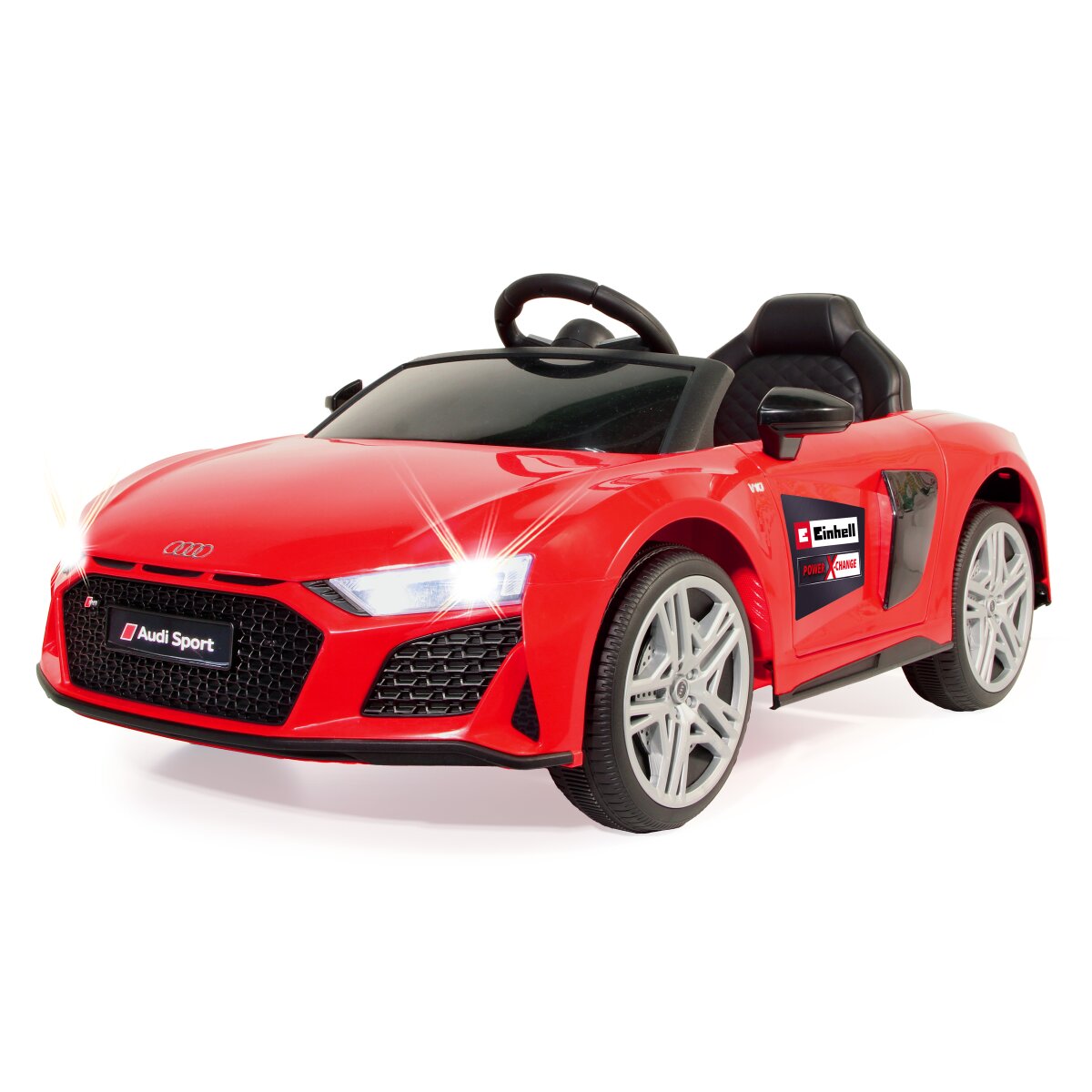 Kinderfahrzeug Audi R8 Spyder 18V rot Einhell Power X-Change inkl. Starter Set