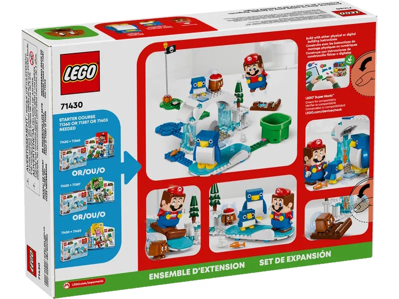 LEGO® 71430 - Super Mario Schneeabenteuer mit Familie Pinguin - Erweiterungsset (228 Teile)