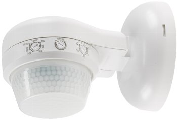 Aufputz-Bewegungsmelder 360° IP65, 12m Detektion, Wand & Decke, weiß