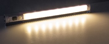 LED Unterbauleuchte mit Bewegungsmelder, Batteriebet., 9 SMD LEDs, 80lm, warmweiß