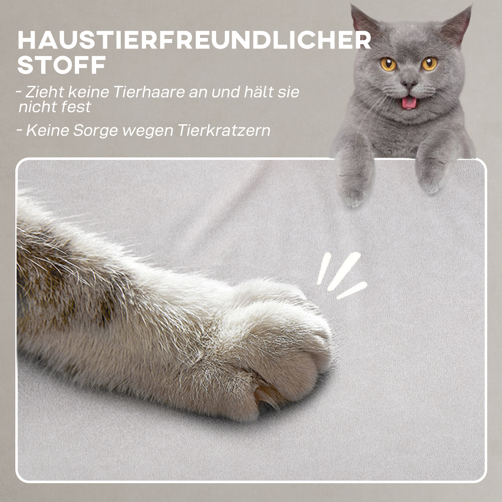 Relaxsessel mit leisem Motor, Polstersessel mit robusten Stoffbezug, Memory-Funktion, anpassbare Fußstütze, Cremeweiß