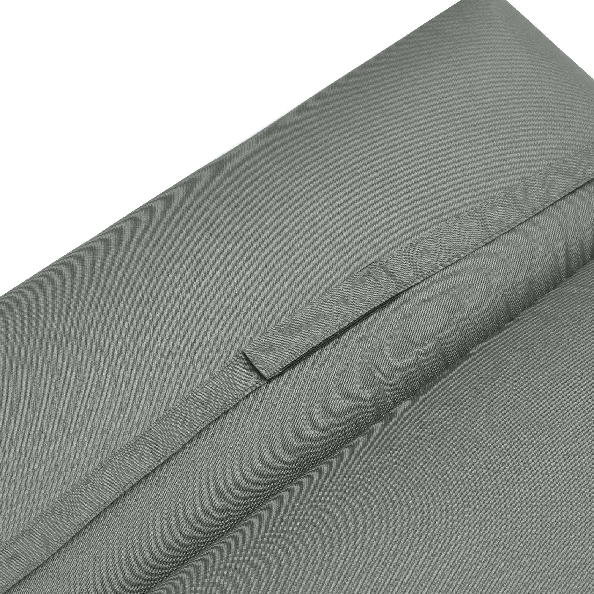 Liegenauflage Liegenpolster Sonnenliege Auflage Gartenliege Polsterauflage Bezug Polyester Dunkelgrau 196 x 55 x 8 cm