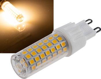 LED Stiftsockel G9, 8W, 880lm, 330°, 230V, 3000K, warmweiß LED Stiftsockel G9, 8W, 880lm, 330°, 230V, 3000K, warmweiß