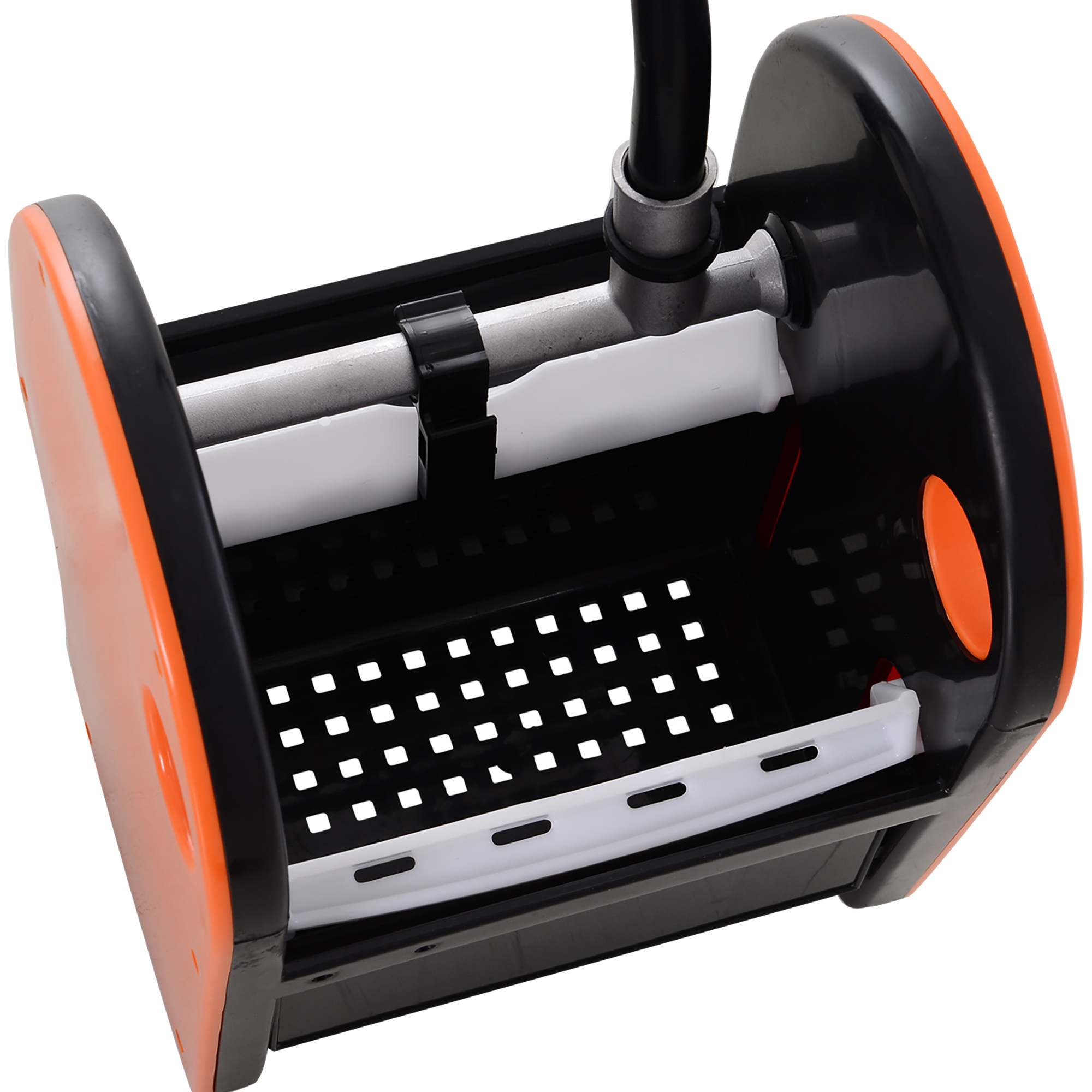 Rollbarer Reinigungseimer, Moppeimer, Mopp-Presse, 26 L, Kunststoff, Orange