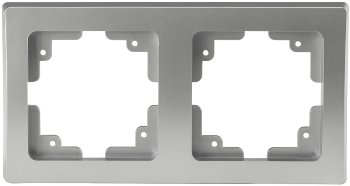 DELPHI 2-fach Rahmen, silber DELPHI 2-fach Rahmen, silber