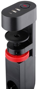 Steckdosenleiste für Tischmontage REV, 3-fach, 3m Kabel, USB-A /USB-C