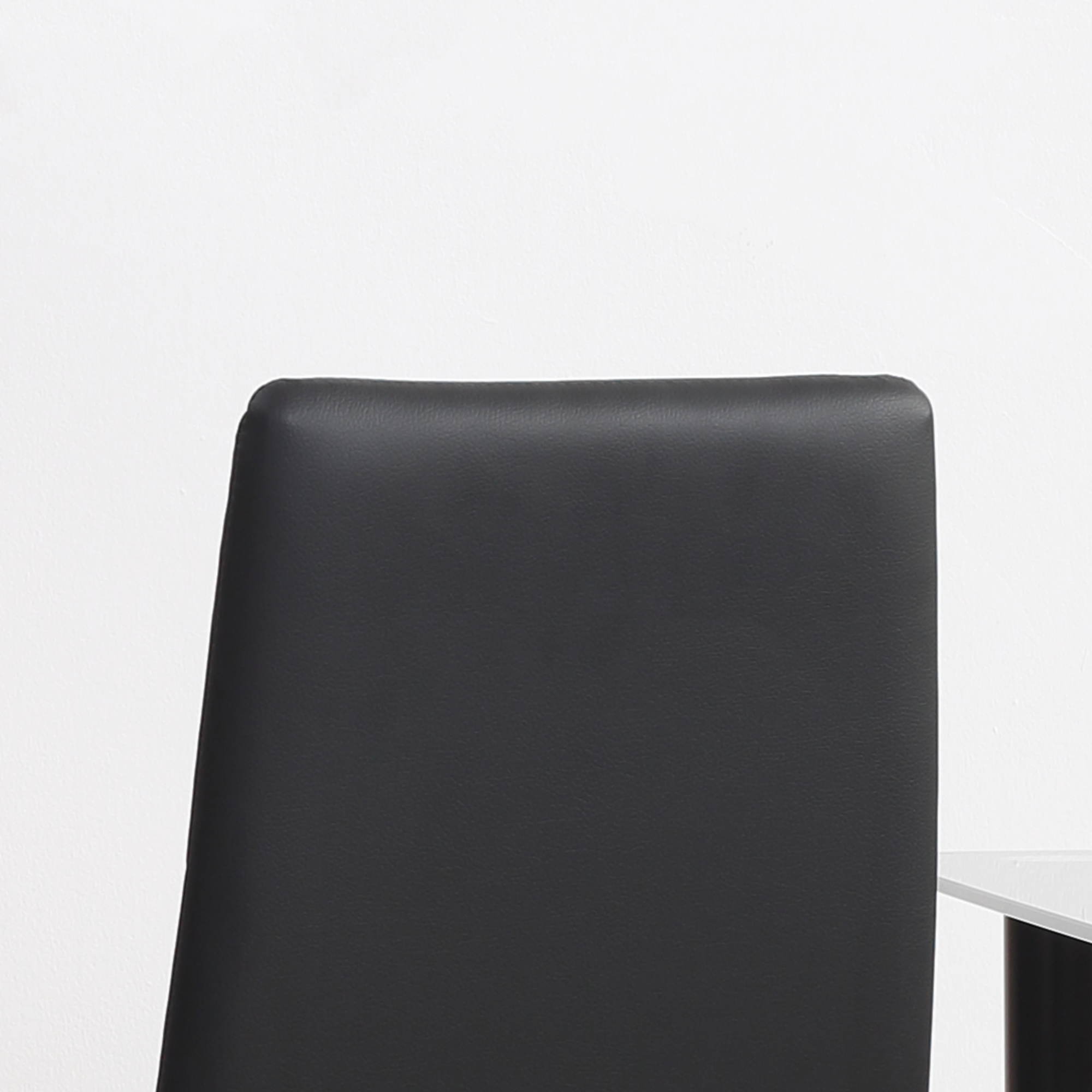 4er-Set Stühle Esszimmerstühle Küchenstühle, modernes Design, 41 cm x 50 cm x 97 cm, Schwarz