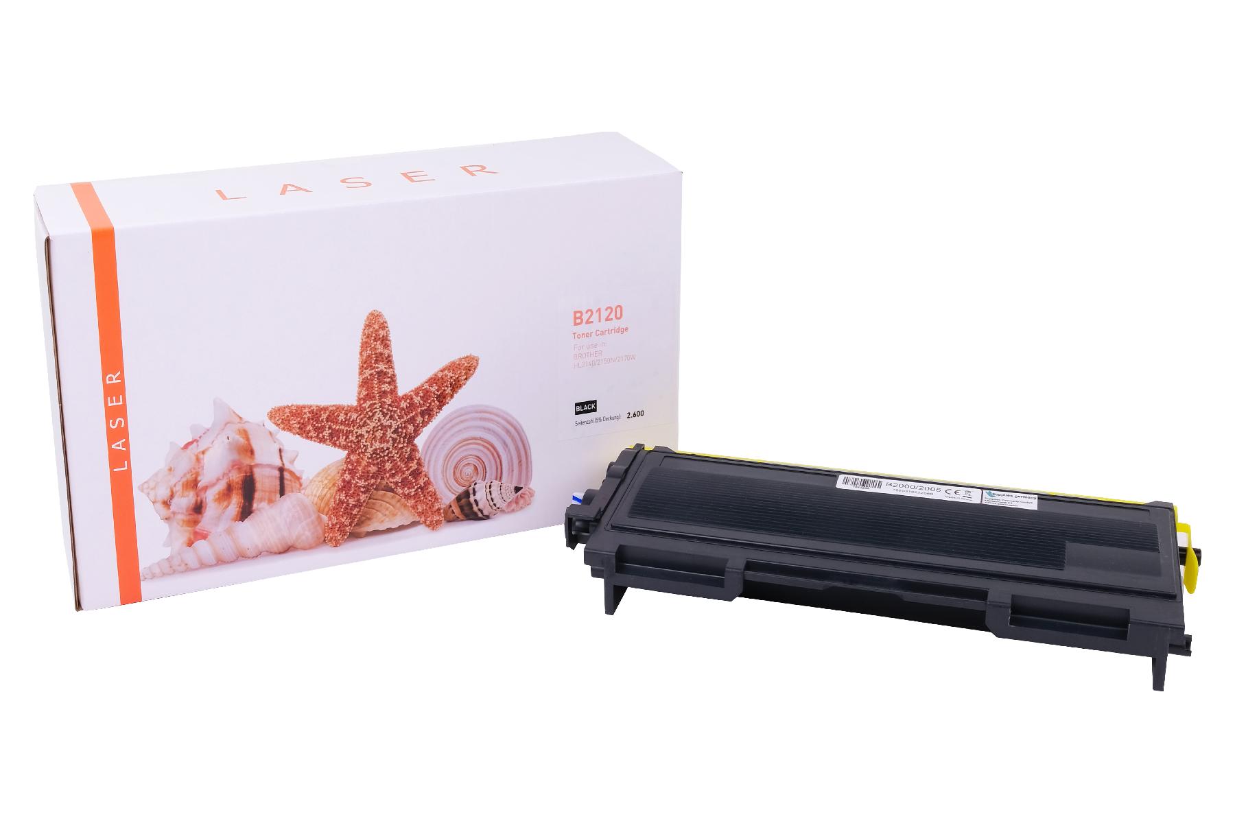 TN2120 alternativ Toner black für Brother / TN2120 / 2.600 Seiten