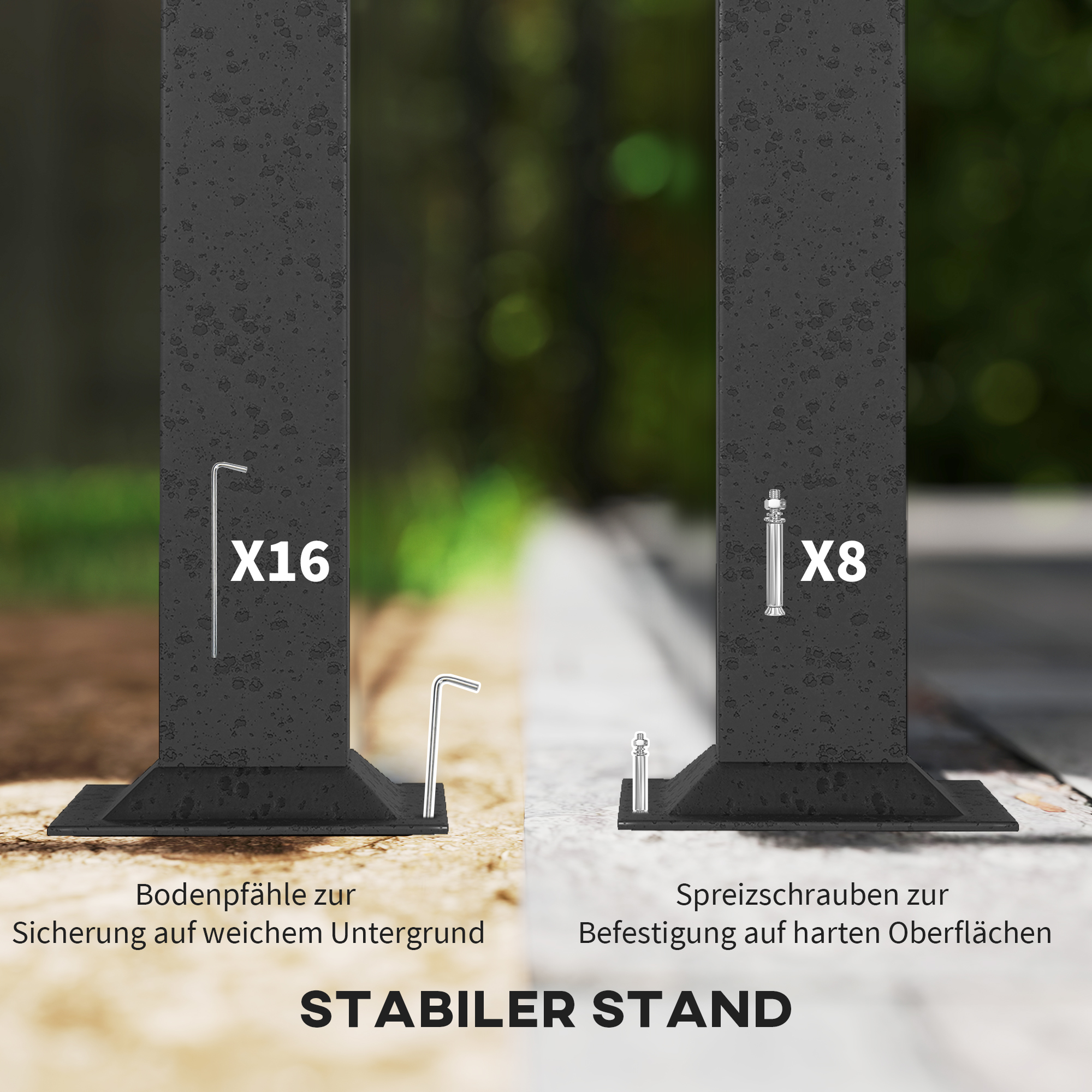 Gartenpavillon, 3,3 x 4 m Gartenzelt mit Netz-Vorhängen, zweistufiges Dach, Kunstleder-Bezug, Metallrahmen, Hellgrau