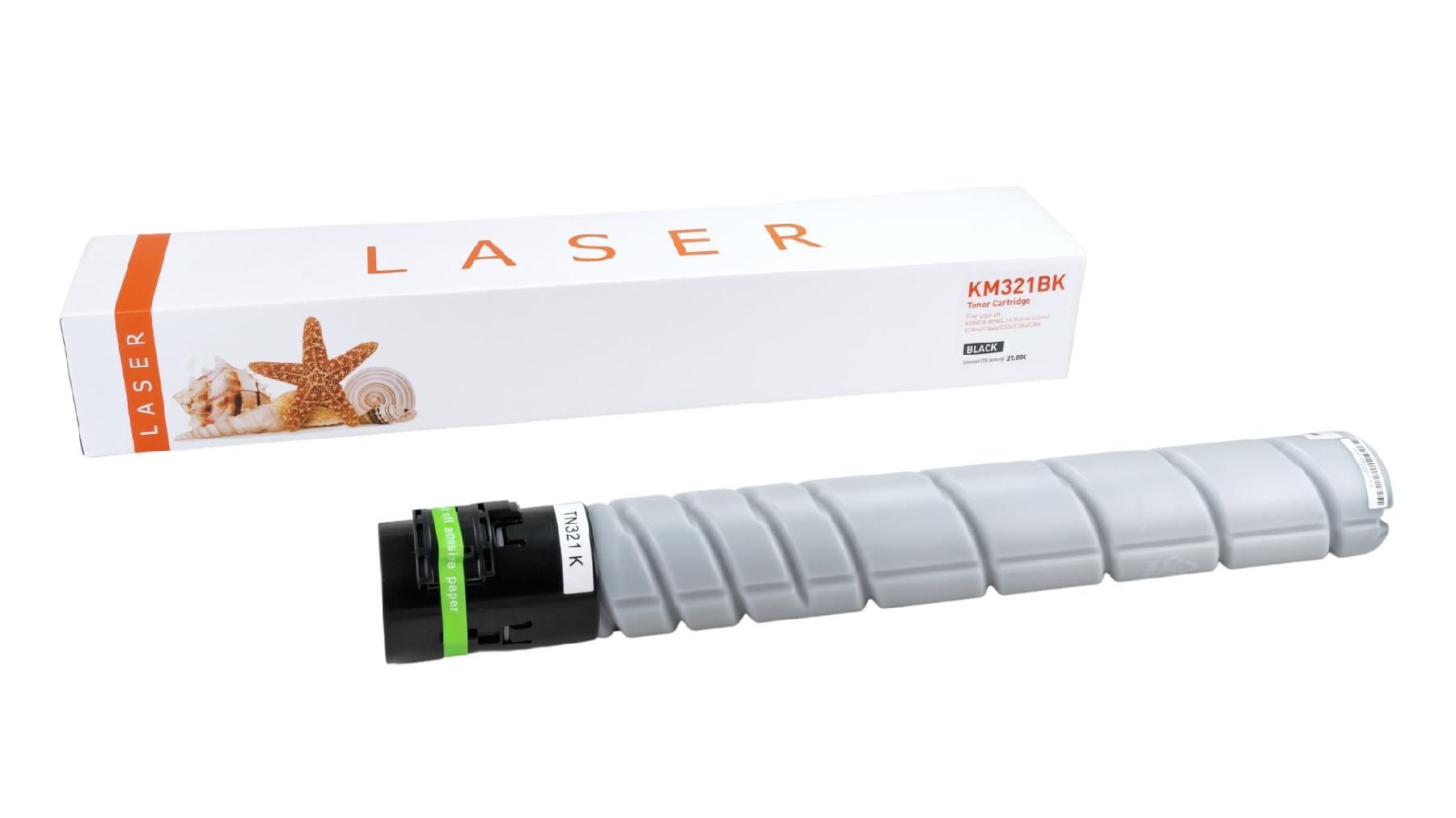 TN321BK / black / Toner f. Konica Minolta / A33K150 / TN321BK