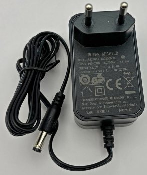 Stecker-Netzteil "CTN-1224n", 110-240V~ >12V=, 2000mA / 24W