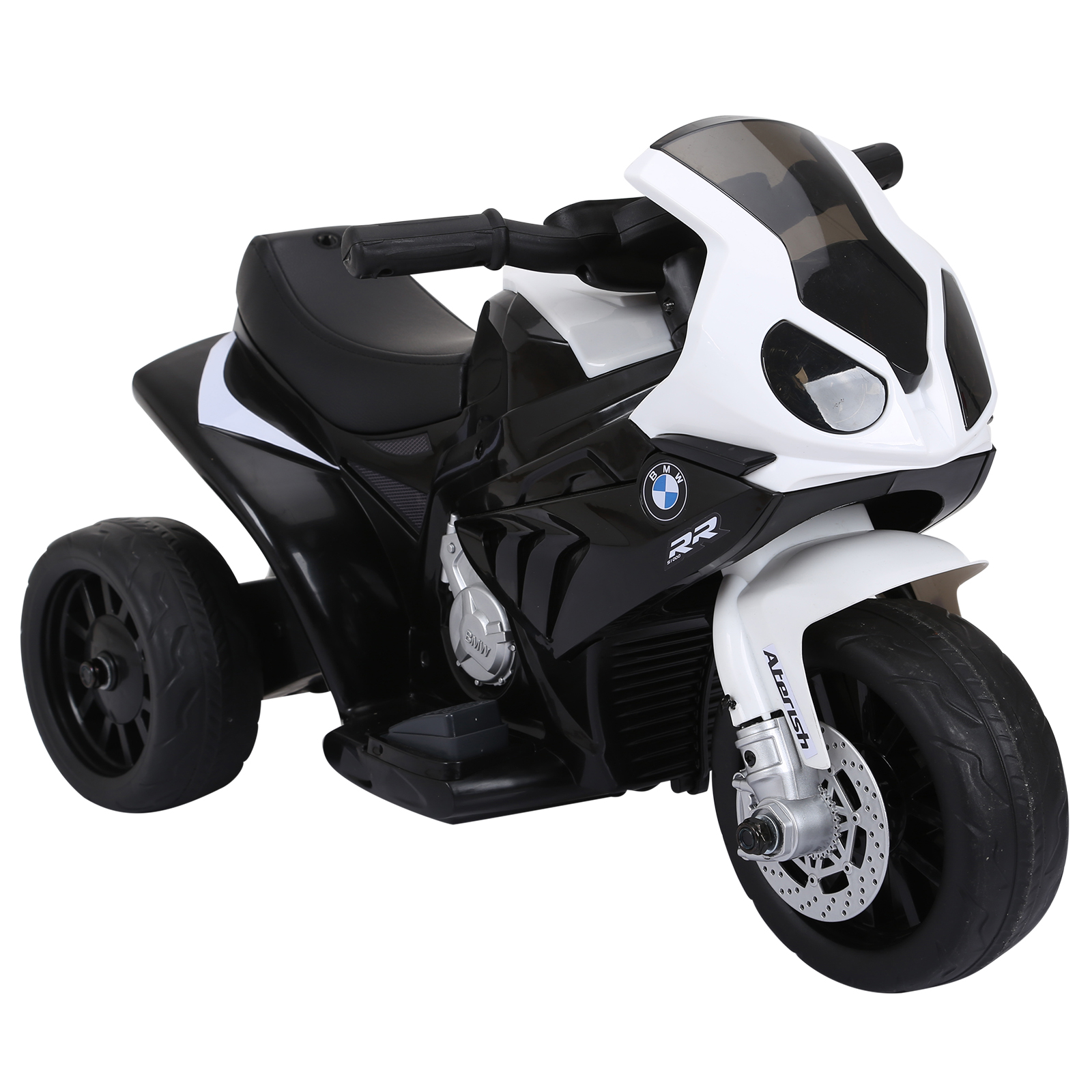 Elektro Kindermotorrad BMW S1000RR Elektromotorrad mit Musik, Scheinwerfer, Kinder Elektro Motorrad für Kinder von 18-36 Monaten Schwarz