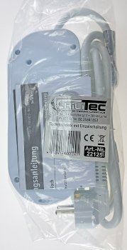 Steckdosenleiste mit Einzelschaltung, 3-fach, weiß, 1,5m Kabel